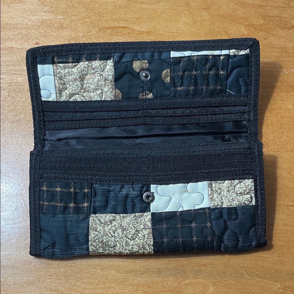 Donna Sharp Quilted Patchwork Bifold Wallet - Bro… - image 5
